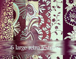 6 large retro textures 01pack. by julkusiowa