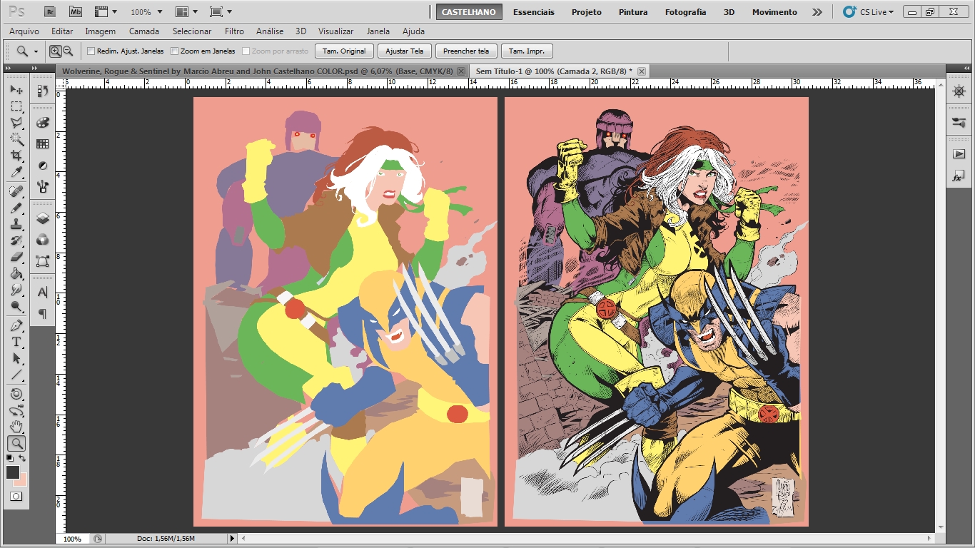 WOLVERINE, ROGUE and SENTINEL (Flats)