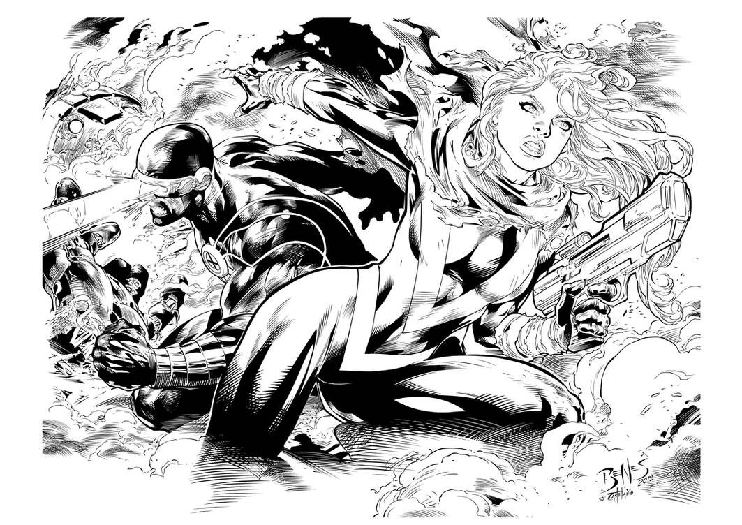 Pin up X-Men Cyclops and Hope Summers (ink) by johncastelhano on DeviantArt