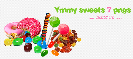 Yummy sweets 7 pngs