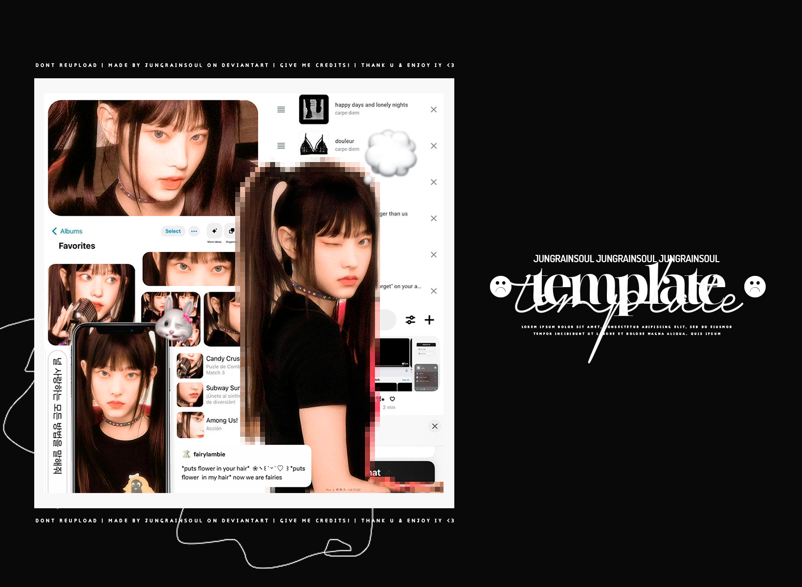 022 : character update | templates * by jungrainsoul on DeviantArt