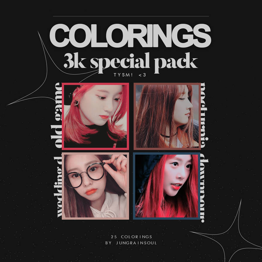 * 3k special colorings / resources pack '03. by jungrainsoul on DeviantArt