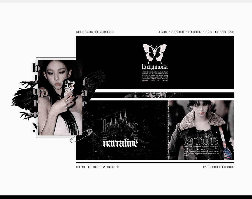 74 LAYOUT PACK / template 'by jungrainsoul by jungrainsoul on DeviantArt