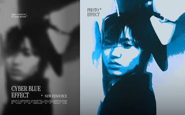023 : cyber blue | photo effect *