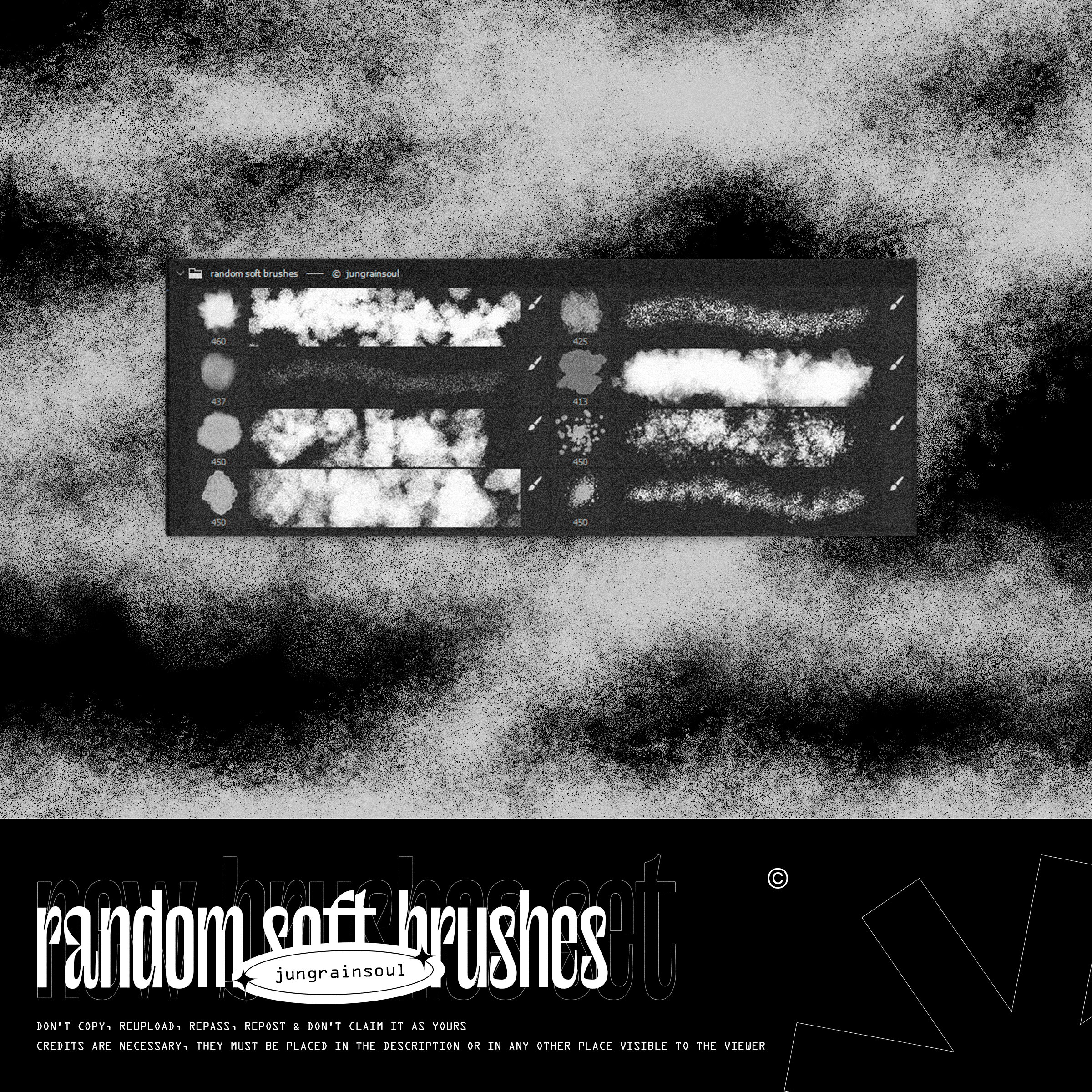 004 : random soft set | brushes * by jungrainsoul on DeviantArt