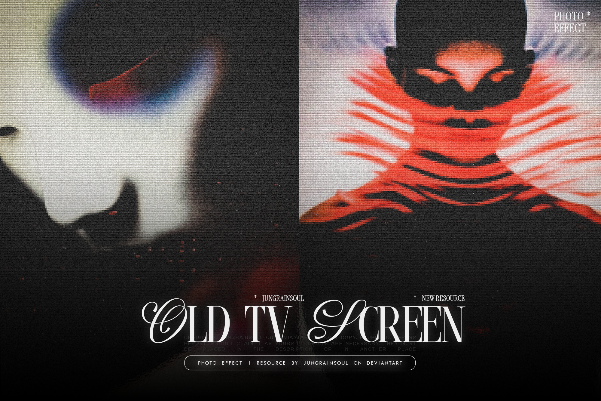 042 : old tv screen | photo effect *