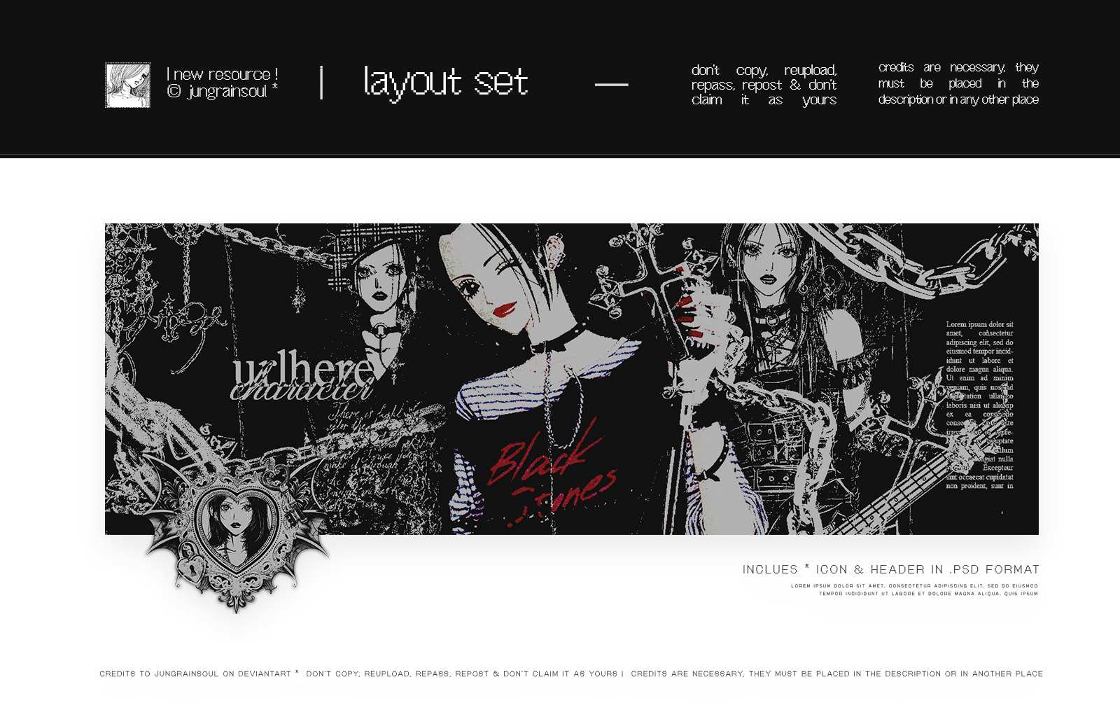 133 : layout set | templates pack * by jungrainsoul on DeviantArt