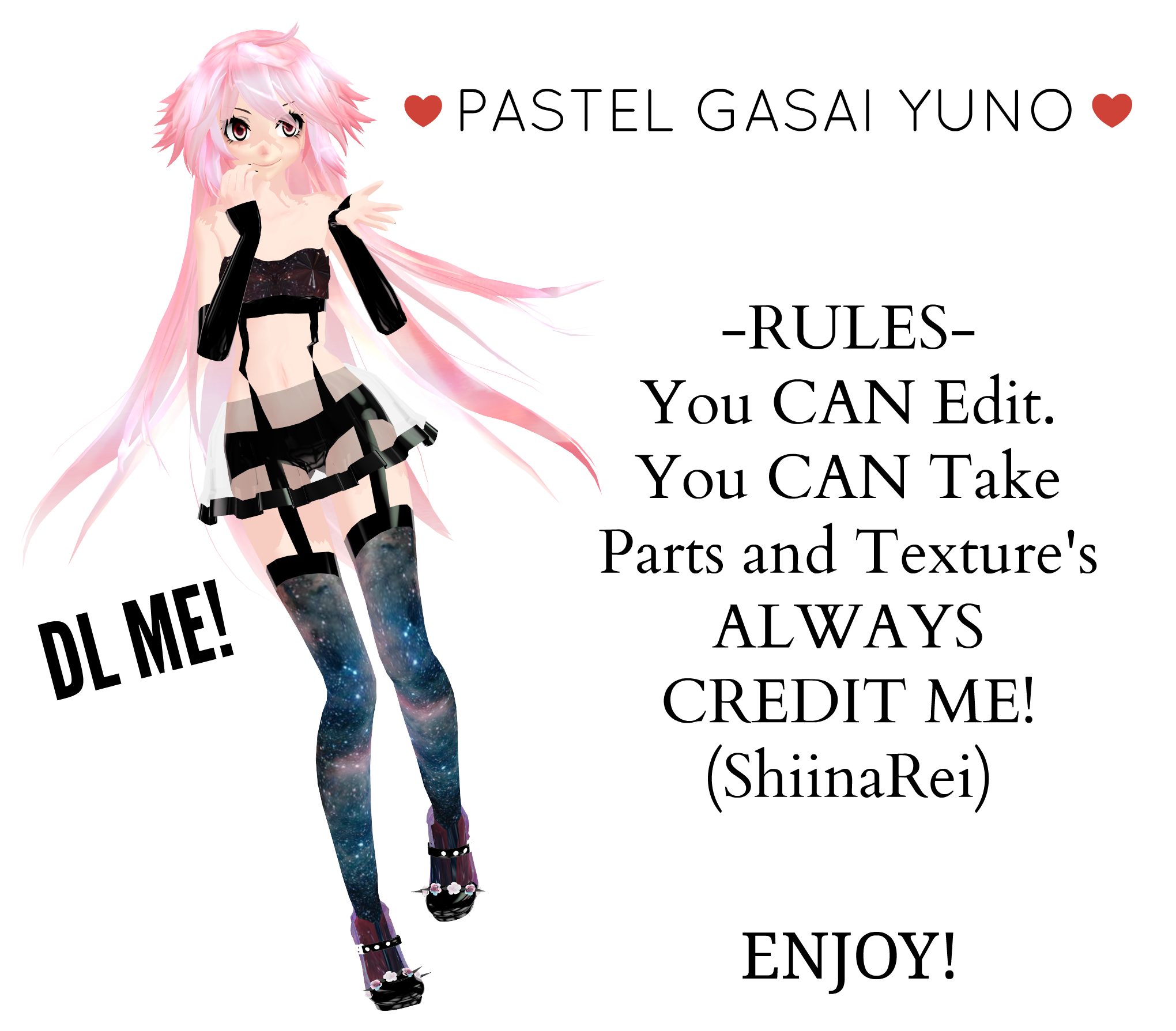 MMD - DL - PASTEL GASAI YUNO