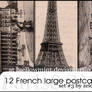 12 French Postcards