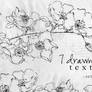 7 drawn flower textures