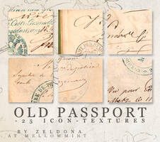 old passport - icon textures