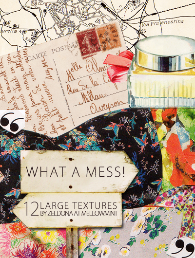 what a mess - large textures by mellowmint