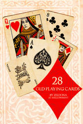 28 Old Playing Cards