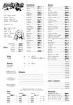 Marina Glaivas character sheet for Bloodlust Metal by Kervala