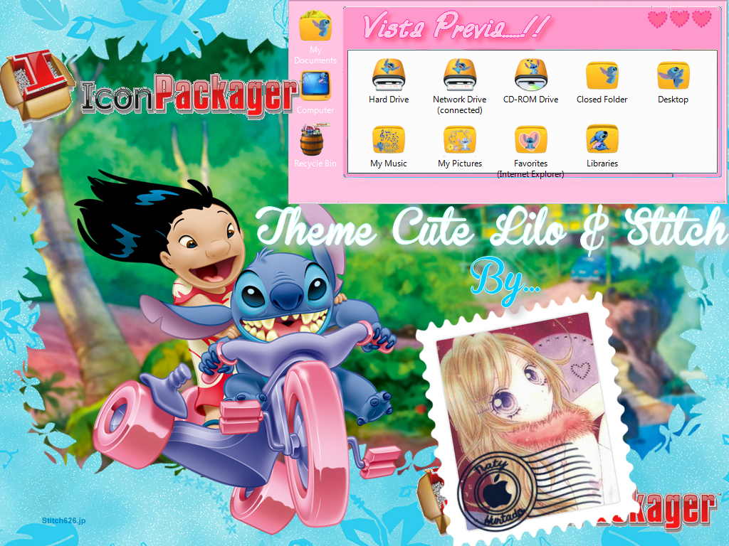 Tema IconPackager Lilo y Stitch