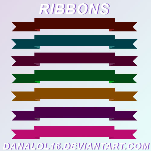 Ribbons pack by Danalol16 by danalol16 on DeviantArt