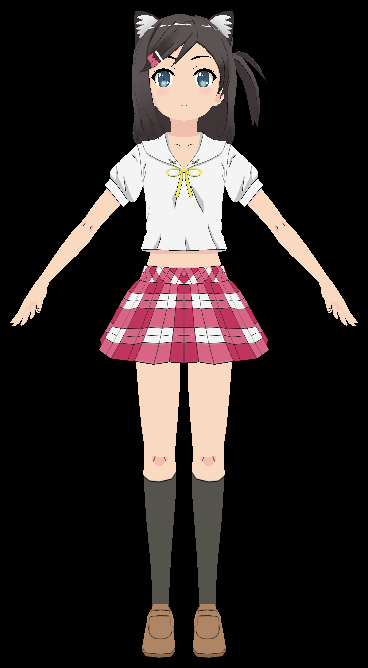 Tsutsukakushi Tsukiko - FBX 3D Model by AzureBerylBlue on DeviantArt