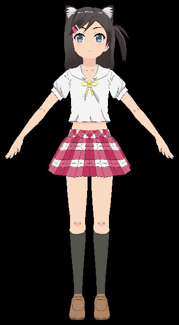 Tsutsukakushi Tsukiko - FBX 3D Model by AzureBerylBlue on DeviantArt
