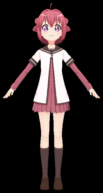 Akaza Akari - FBX 3D Model by AzureBerylBlue on DeviantArt