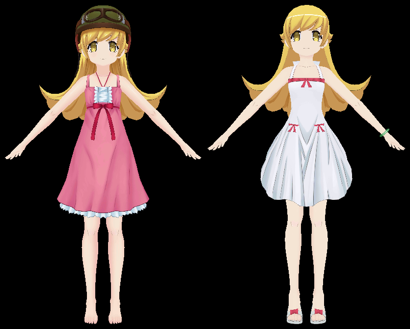 Oshino Shinobu - FBX 3D Model by AzureBerylBlue on DeviantArt