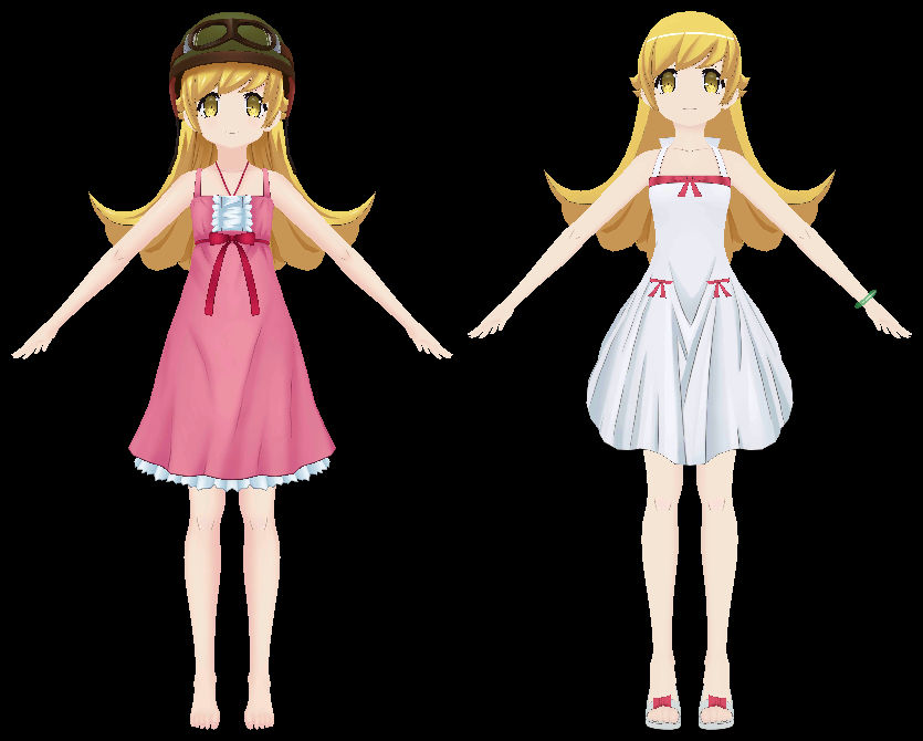 Oshino Shinobu - FBX 3D Model by AzureBerylBlue on DeviantArt
