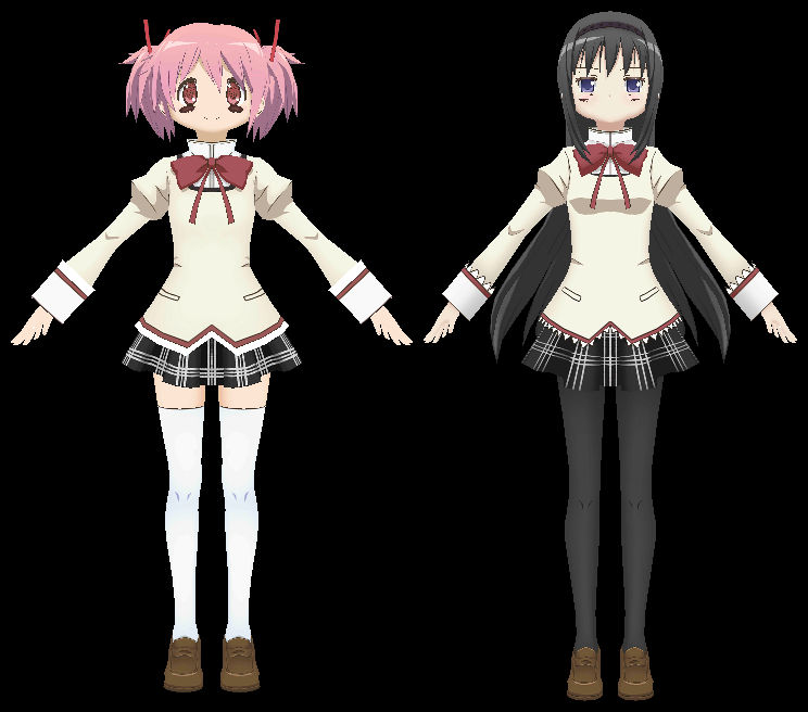 Madoka Magica (School) - FBX 3D Model Pack by AzureBerylBlue on DeviantArt