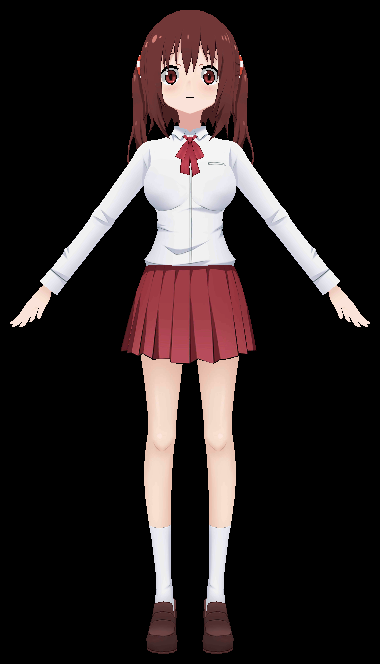 Ebina Nana - FBX 3D Model by AzureBerylBlue on DeviantArt
