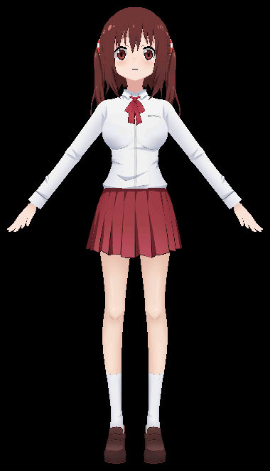 Ebina Nana - FBX 3D Model by AzureBerylBlue on DeviantArt