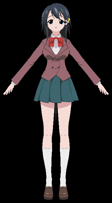 Kazane Hiyori - FBX 3D Model by AzureBerylBlue on DeviantArt