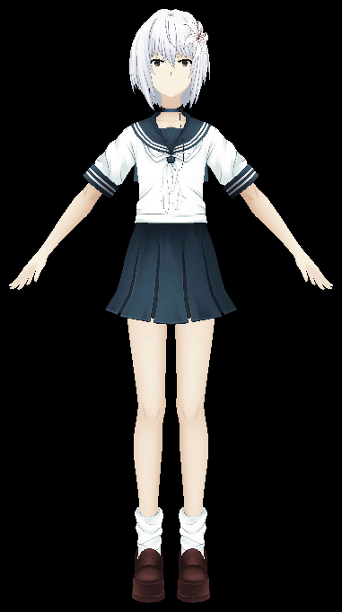 Suzushina Yuriko - FBX 3D Model by AzureBerylBlue on DeviantArt