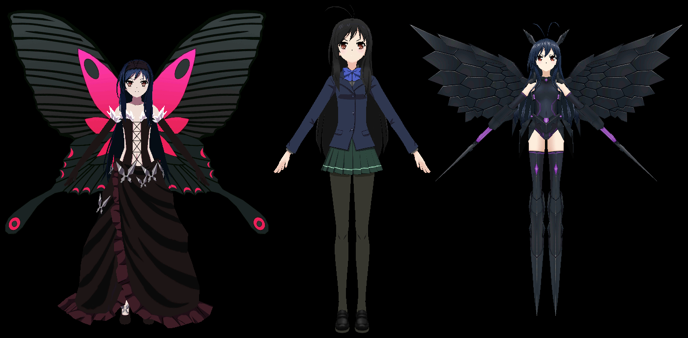 Kuroyukihime - FBX 3D Model by AzureBerylBlue on DeviantArt