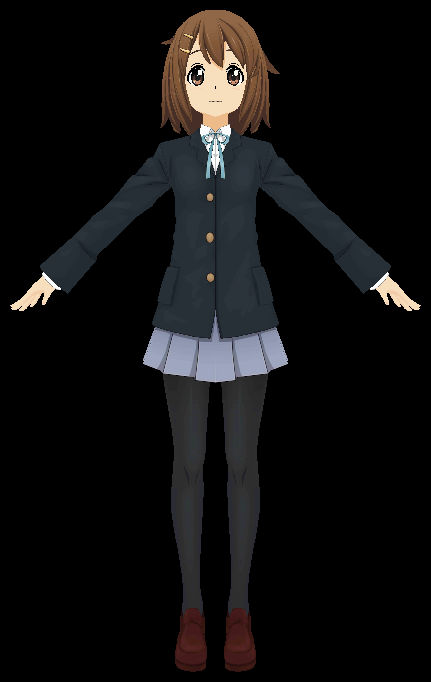 Hirasawa Yui - FBX 3D Model by AzureBerylBlue on DeviantArt