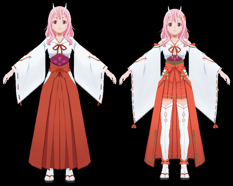Shuna - FBX 3D Model by AzureBerylBlue on DeviantArt
