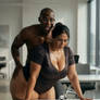Giantess wife cuck you with your big black boss
