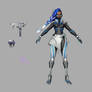 Sombra Cyberpunk skin download .fbx .c4d