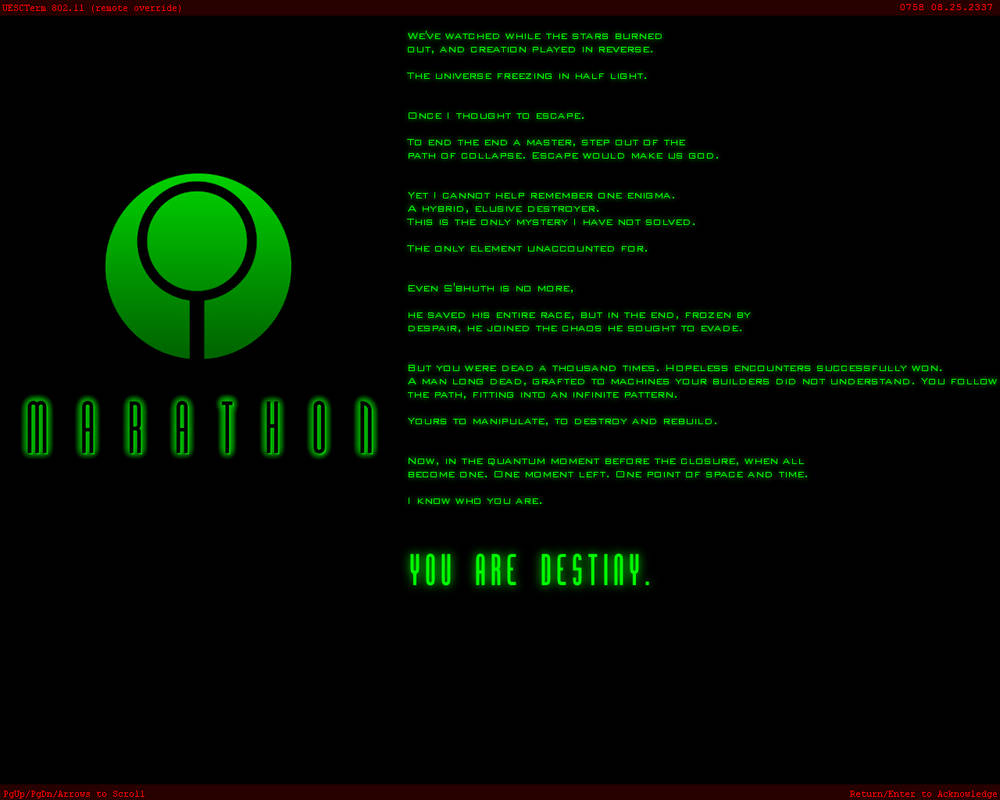 Marathon Wallpaper by Dodopod on DeviantArt