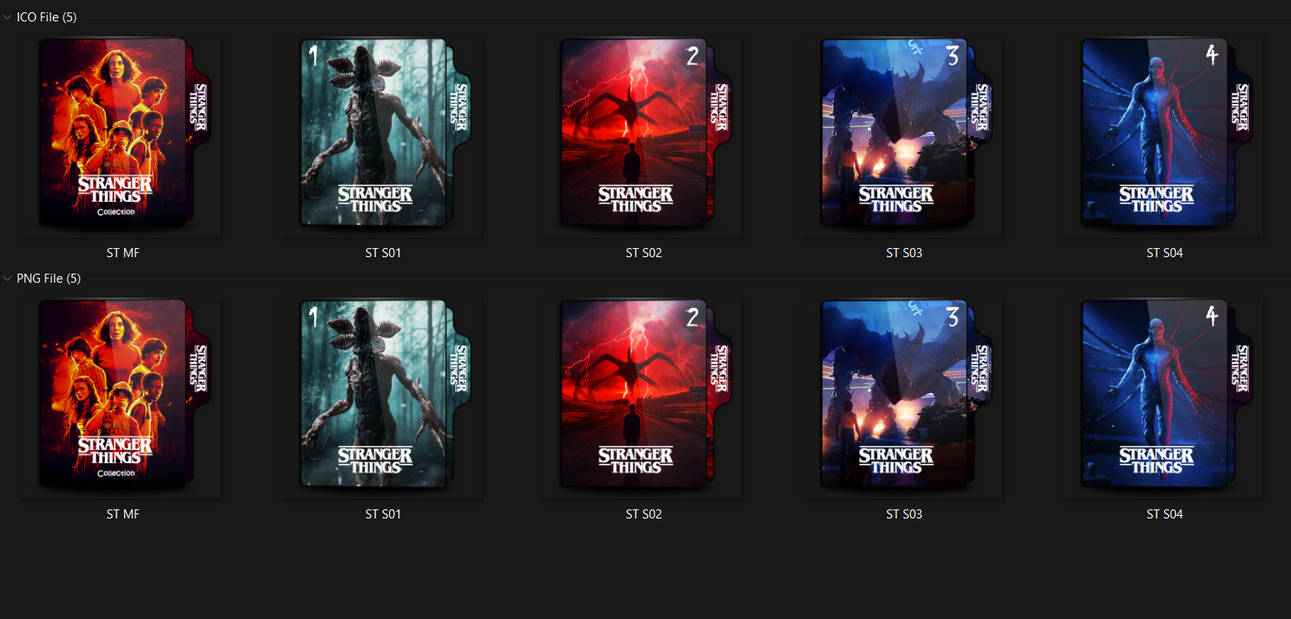 Stranger Things Collection | Folder Icon by MellowDRAG on DeviantArt