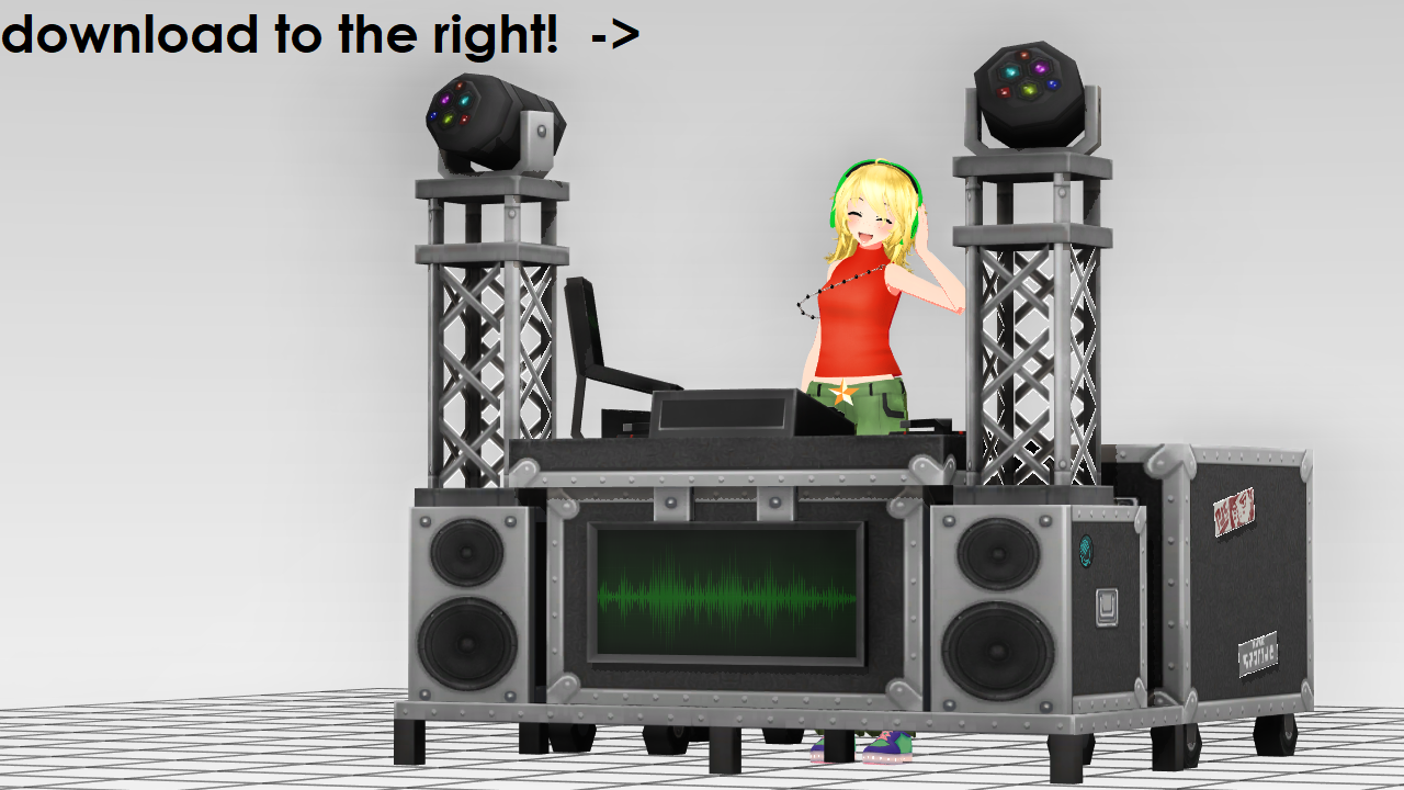 [mmd] dj booth + dl