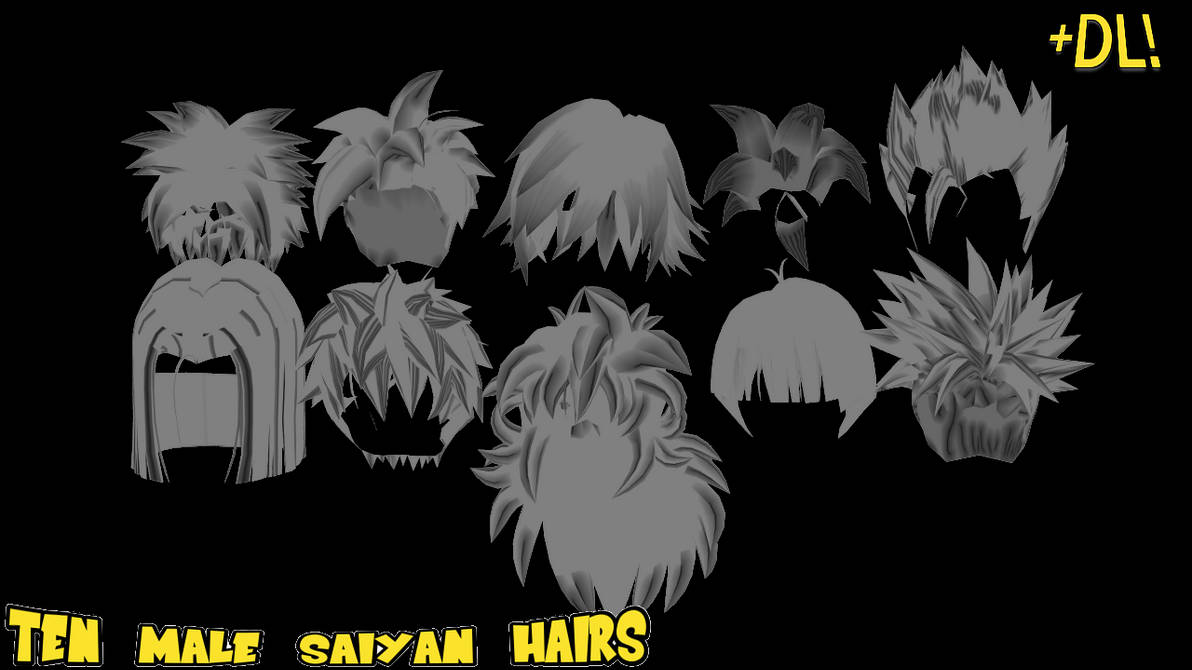 Mmd Saiyan Styles Male Dl By Freakyforms955 On Deviantart