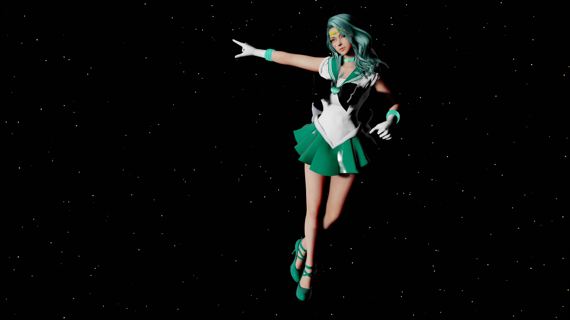 Tamaki Sailor Neptune MMD Model DL by MaYuChuan on DeviantArt