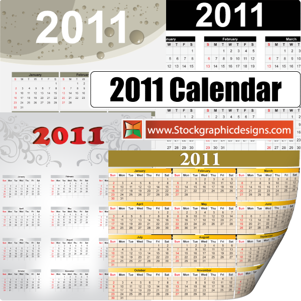 2011 Free Vector Calendar