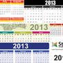 2013 Free Vector Calendar