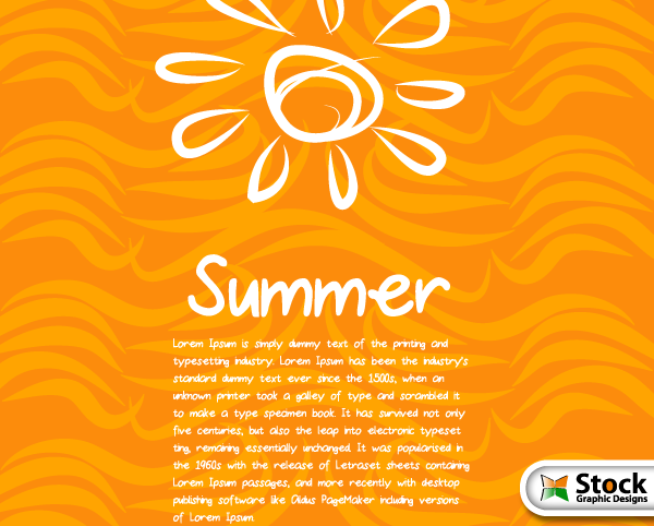 Free Summer Vector Background