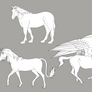 Horse Species Colorable - Free