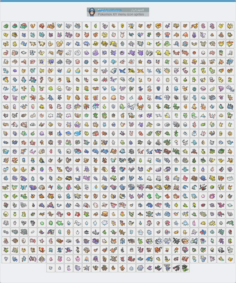 Pokemon Xy Menu Icon Sprites By Codenameplayer On Deviantart