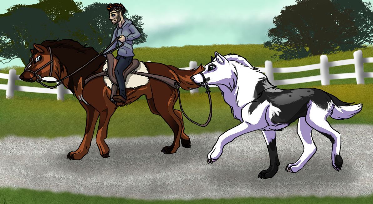 An evening stroll with a friend | Exploring by punkinpi22 on DeviantArt