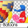 Balloons PNG - set 13