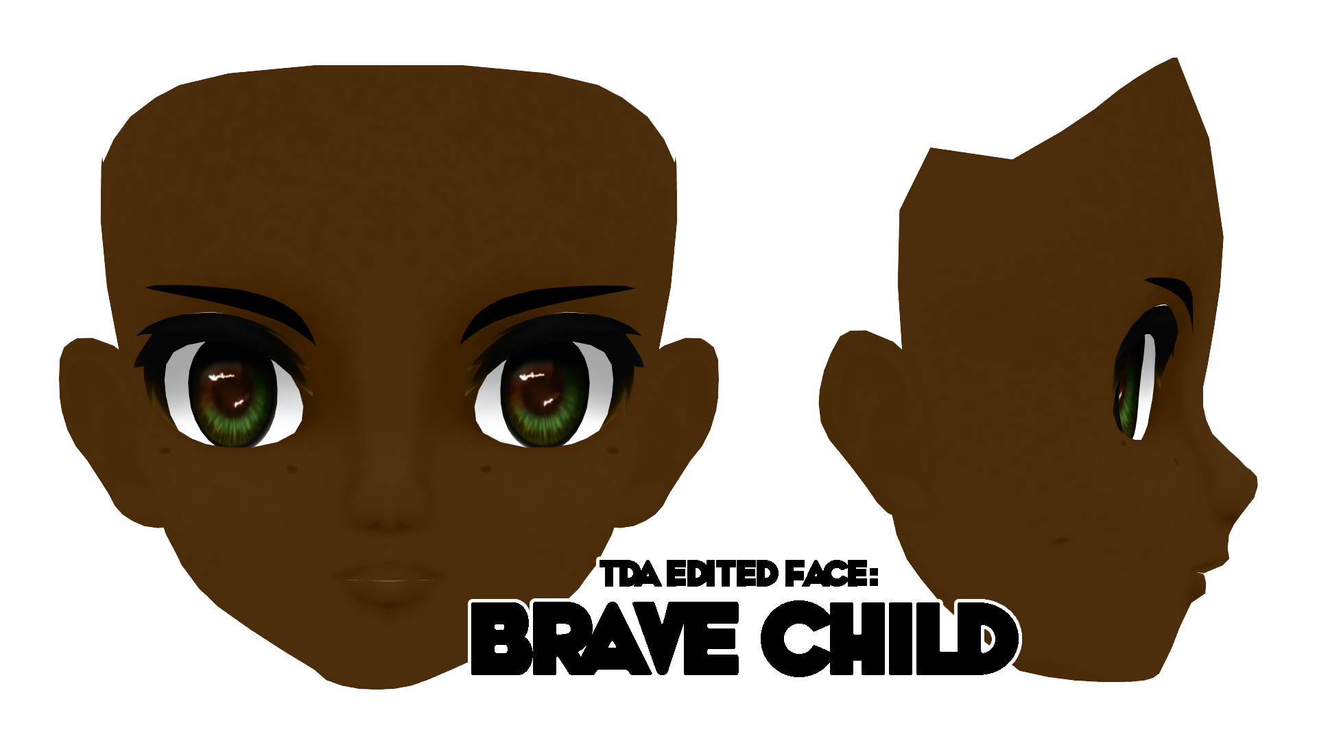 [MMD Parts] - Face - Brave Child Face (+dl)