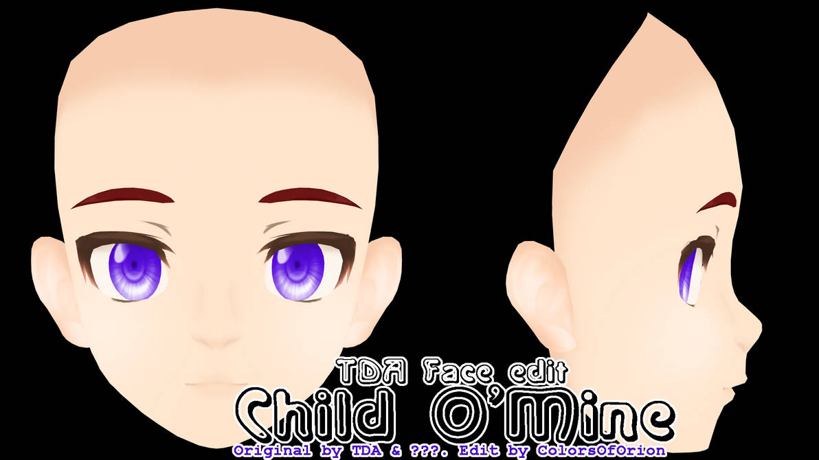[MMD Parts] - Face - Child O'Mine (+dl) by ColorsOfOrion on DeviantArt