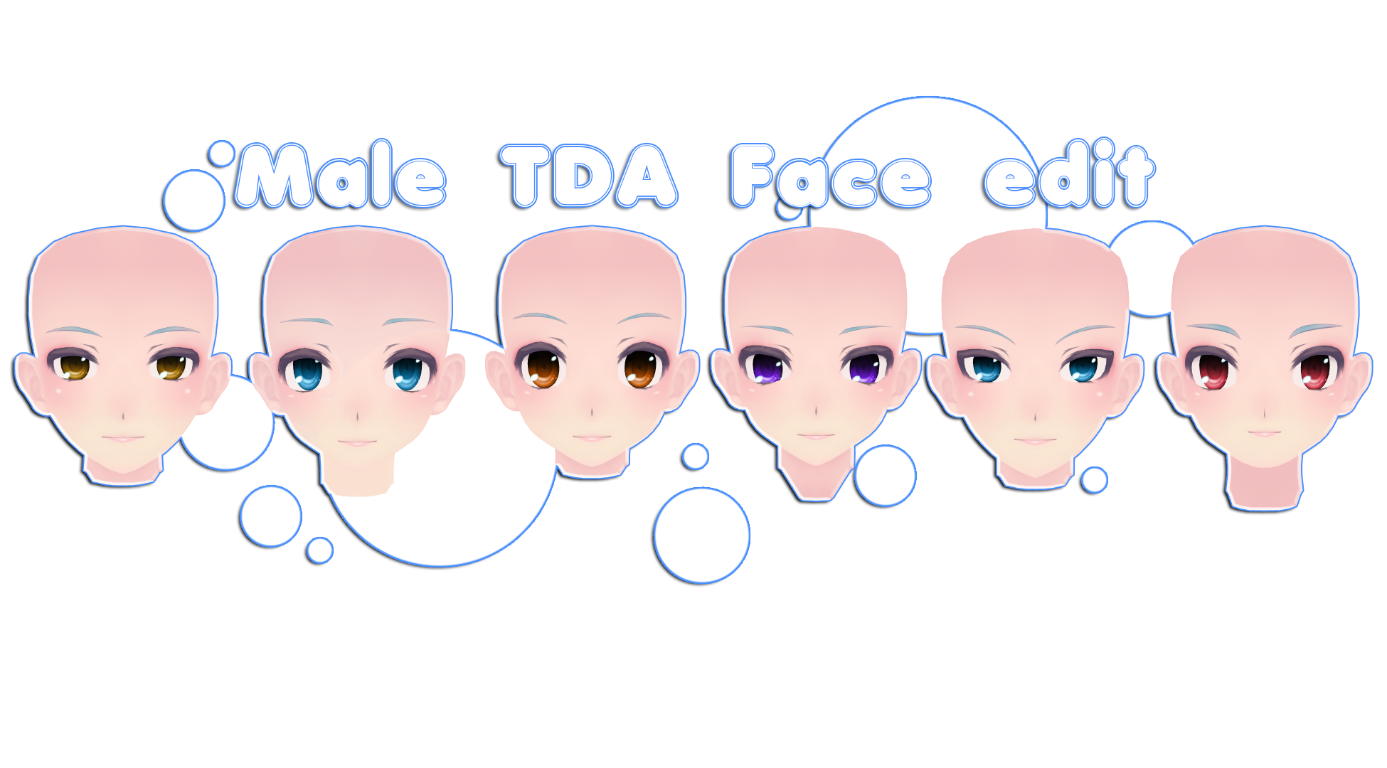 [MMD Parts] - Face - Male TDA Face edit